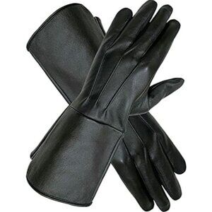 🆕Men's Black Medieval Cosplay Swordsman Steampunk Unlined Leather Gloves
